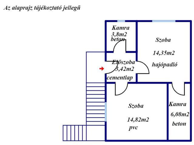 Eladó családi ház, Cereden 12 M Ft, 4 szobás