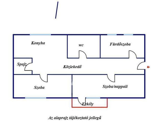 Eladó téglalakás, Miskolcon 33.5 M Ft, 2 szobás