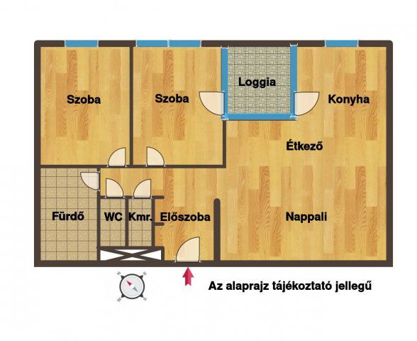 Eladó téglalakás, Budapesten, IV. kerületben 99 M Ft, 3 szobás