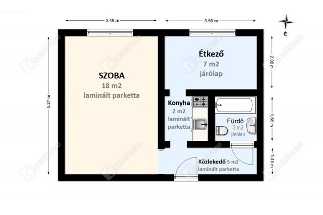 Eladó panellakás, Miskolcon 24.49 M Ft, 2 szobás