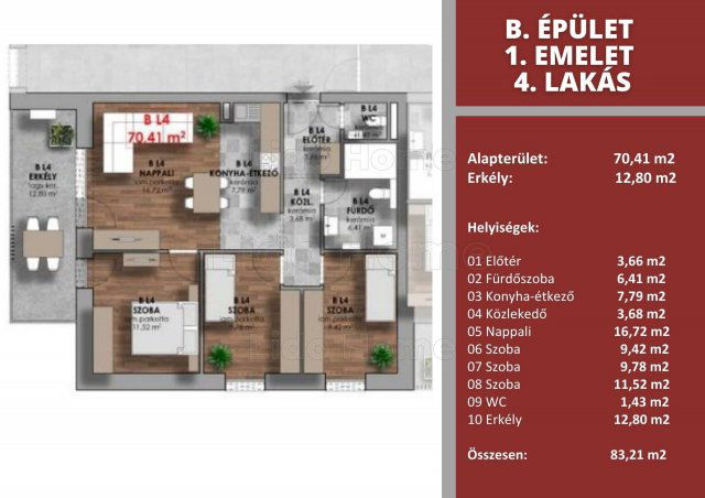 Eladó téglalakás, Győrött 76.9 M Ft, 10 szobás