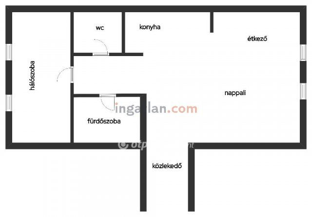 Eladó téglalakás, Szegeden 61.99 M Ft, 2 szobás