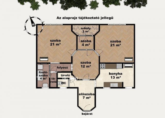 Eladó téglalakás, Budapesten, VIII. kerületben 88.9 M Ft