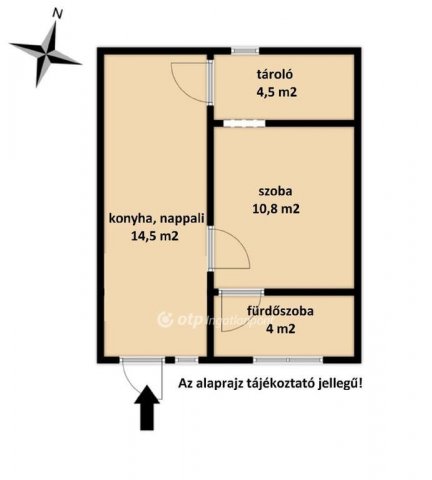 Eladó téglalakás, Ajkán 7.5 M Ft, 2+1 szobás