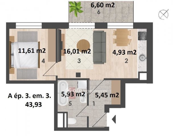 Eladó téglalakás, Budapesten, XIV. kerületben 89.88 M Ft