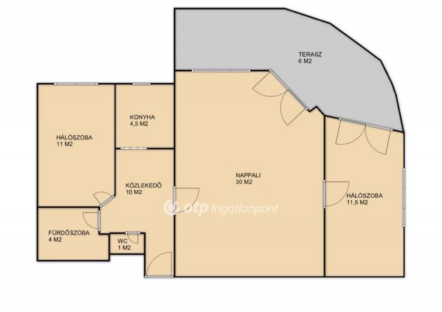 Eladó téglalakás, Nyíregyházán 61.9 M Ft, 3 szobás
