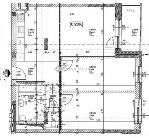 Eladó téglalakás, Budapesten, XIII. kerületben 109.275 M Ft