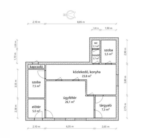 Eladó iroda, Hajdúdorogon 29 M Ft / költözzbe.hu
