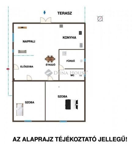 Eladó családi ház, Dánszentmiklóson 55.5 M Ft, 3 szobás