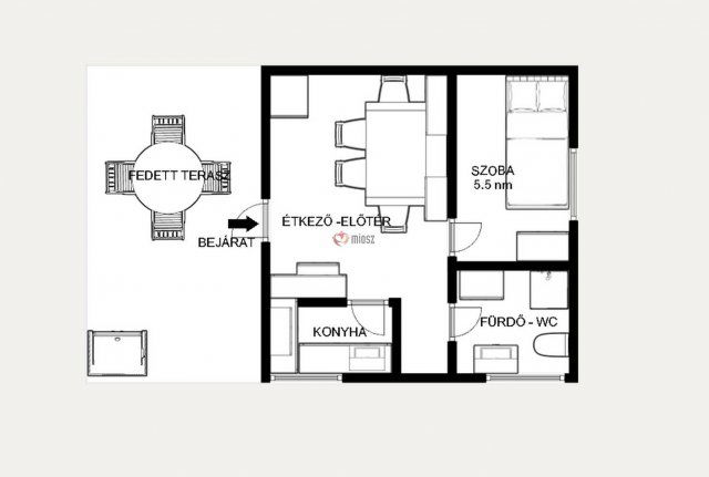 Eladó családi ház, Pátkán 14.5 M Ft, 2 szobás