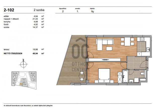 Eladó téglalakás, Budapesten, XI. kerületben 93.5 M Ft, 2 szobás