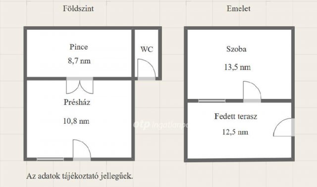 Eladó nyaraló, Sárszentlőrincen 6.5 M Ft, 1 szobás