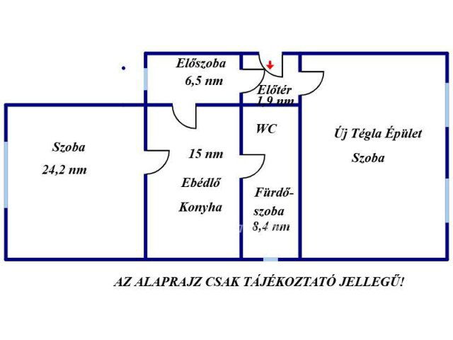Eladó családi ház, Pétervásárán 15.1 M Ft, 2 szobás