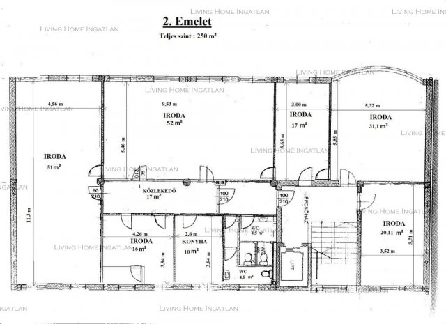 Kiadó iroda, Budapesten, XIII. kerületben 818 E Ft / hó, 6 szobás