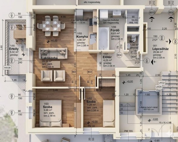 Eladó téglalakás, Tatán 62 M Ft, 3 szobás