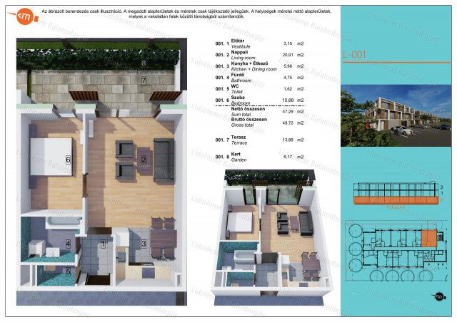 Eladó téglalakás, Balatonlelleén 61.99 M Ft, 8 szobás