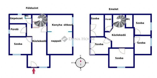 Eladó családi ház, Aranyosgadányban 98 M Ft, 7 szobás