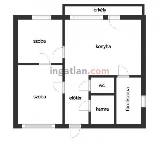 Eladó téglalakás, Edelényben 8.9 M Ft, 2 szobás