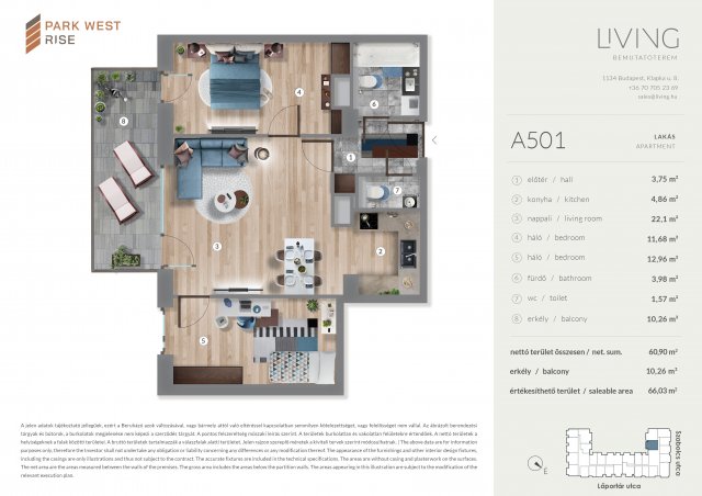 Eladó téglalakás, Budapesten, XIII. kerületben, Szabolcs utcában
