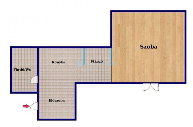 Eladó téglalakás, Budapesten, VIII. kerületben 99 M Ft, 2 szobás