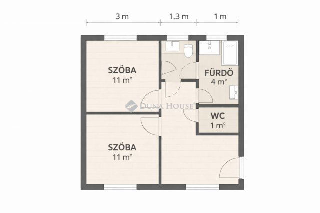 Eladó családi ház, Vácon 24.99 M Ft, 3 szobás