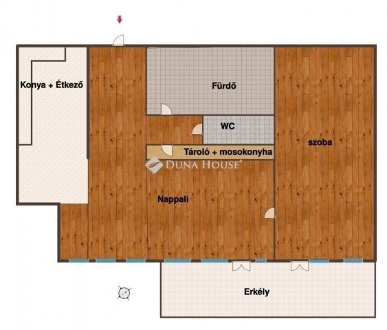 Eladó téglalakás, Nagykőrösön 56 M Ft, 2 szobás