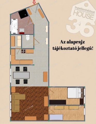 Eladó téglalakás, Kecskeméten 64.9 M Ft, 2 szobás