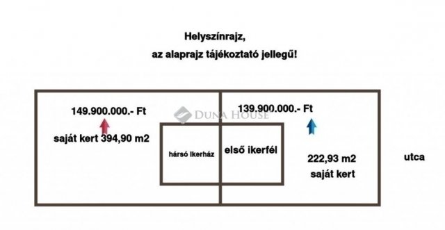 Eladó ikerház, Budapesten, XVIII. kerületben 139.9 M Ft, 4 szobás