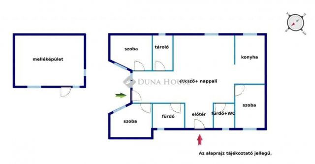 Eladó családi ház, Hernádon 119 M Ft, 9 szobás