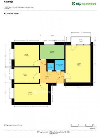 Eladó panellakás, Pápán 38.5 M Ft, 1+3 szobás