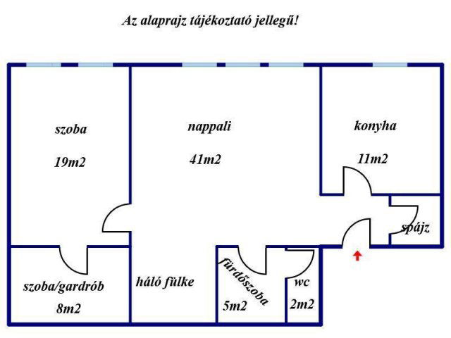 Eladó téglalakás, Gyöngyösön 41 M Ft, 2+2 szobás