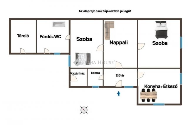 Eladó családi ház, Törtelen 29.5 M Ft, 3 szobás