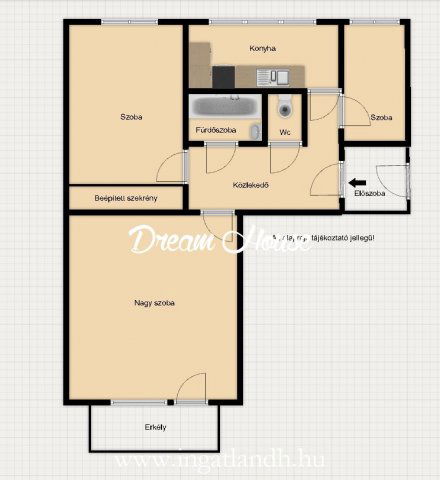 Eladó panellakás, Nyíregyházán 37.9 M Ft, 2+1 szobás