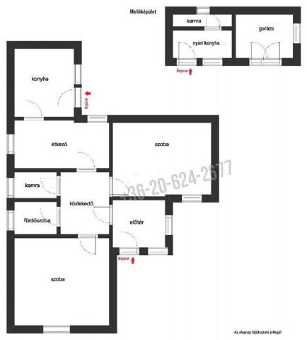 Eladó családi ház, Szátokon 15.9 M Ft, 2 szobás