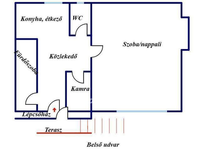 Eladó téglalakás, Nyíregyházán 42.8 M Ft, 1 szobás