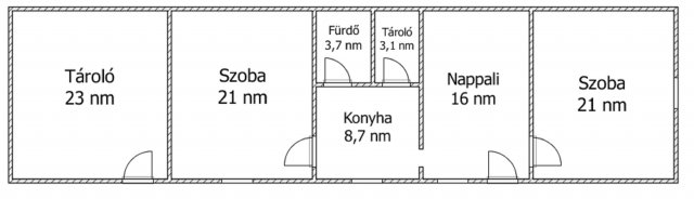 Eladó családi ház, Nemeshanyon 11.9 M Ft, 3 szobás