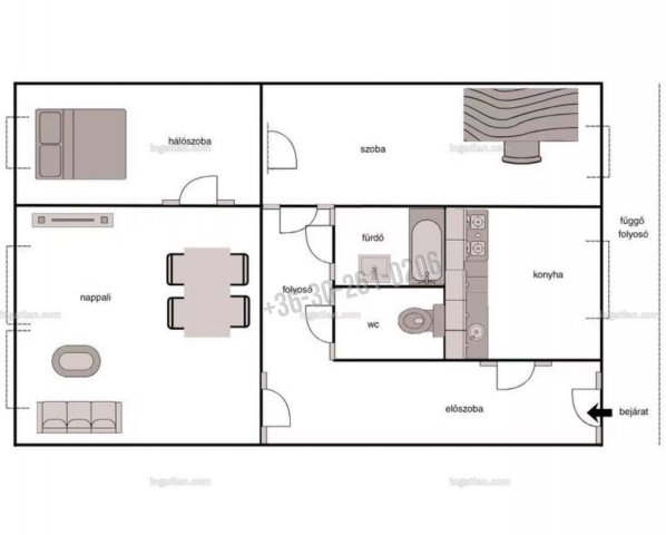 Eladó panellakás, Budapesten, X. kerületben 69 M Ft, 3 szobás