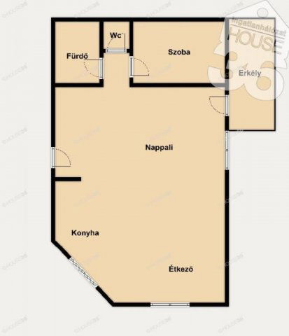 Eladó téglalakás, Kecskeméten 67.9 M Ft, 2 szobás