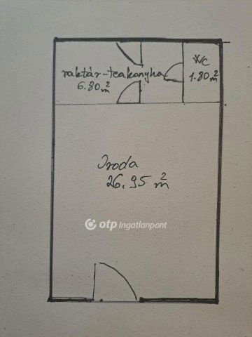 Eladó üzlethelyiség, Tiszavasváriban 11.5 M Ft, 1 szobás