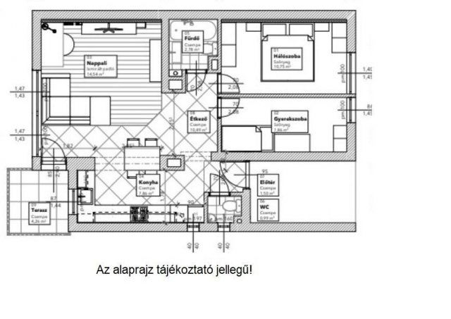 Eladó téglalakás, Budapesten, III. kerületben 94.8 M Ft