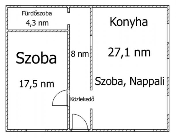 Eladó családi ház, Ajkán 44.9 M Ft, 2 szobás