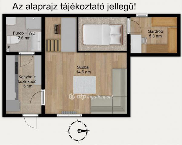 Eladó téglalakás, Budapesten, VII. kerületben 44.9 M Ft