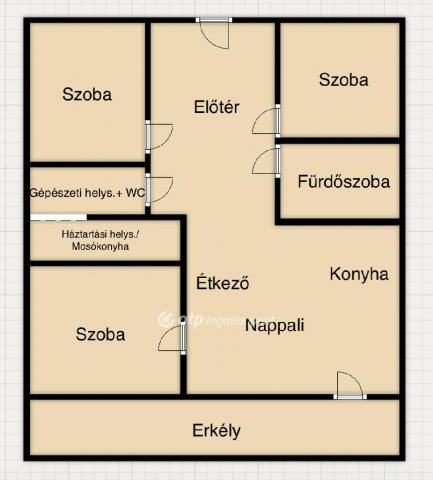 Eladó téglalakás, Miskolcon 77.9 M Ft, 4 szobás