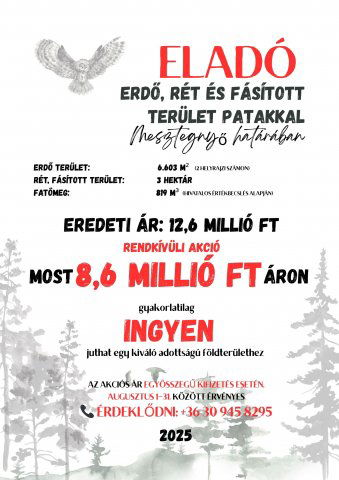 Eladó mezogazdasagi ingatlan, Mesztegnyőn 8.6 M Ft