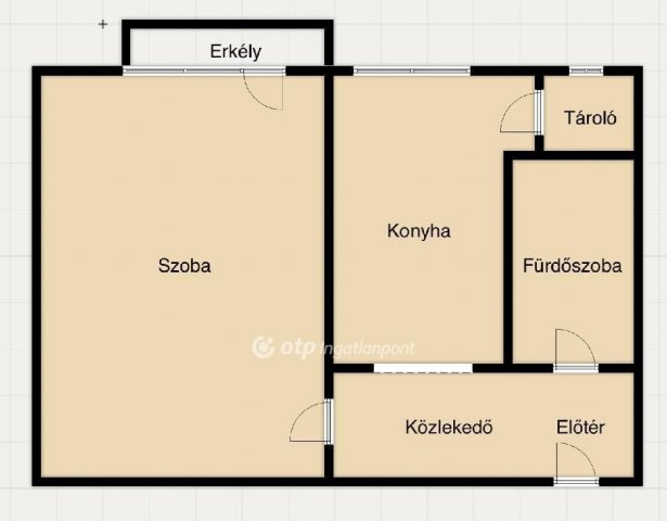 Eladó téglalakás, Miskolcon 24.5 M Ft, 1 szobás