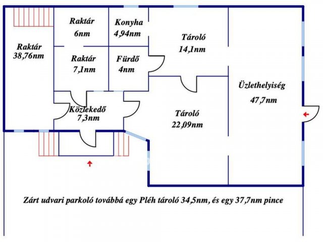 Eladó üzlethelyiség, Győrött 79.9 M Ft / költözzbe.hu