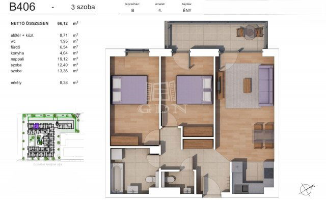 Eladó téglalakás, Budapesten, XIV. kerületben 113.9 M Ft
