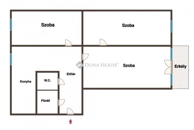 Eladó panellakás, Pécsett 49.9 M Ft, 3 szobás