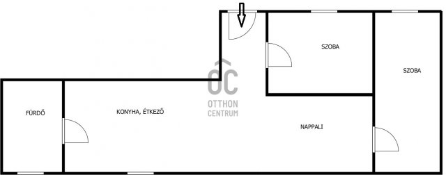 Eladó téglalakás, Pécsett 69.9 M Ft, 2 szobás