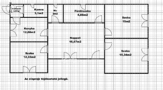 Eladó családi ház, Tiszaörsön 15.99 M Ft, 3 szobás